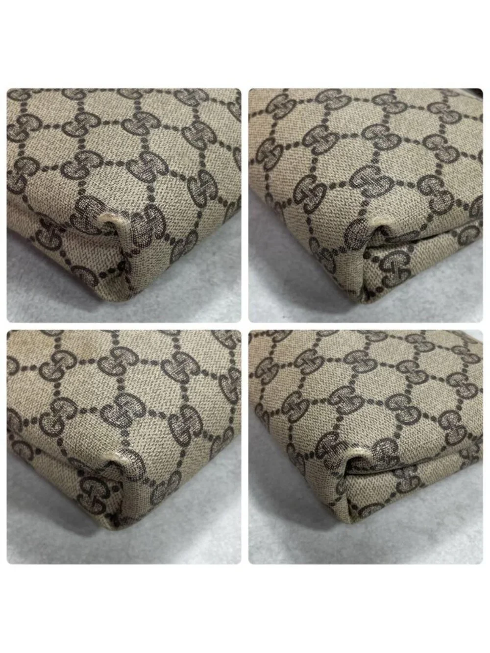 Gucci GG Shoulder Bag Brown Beige Logo
